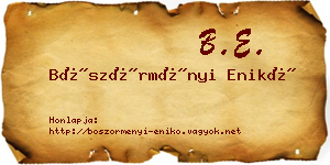 Böszörményi Enikő névjegykártya